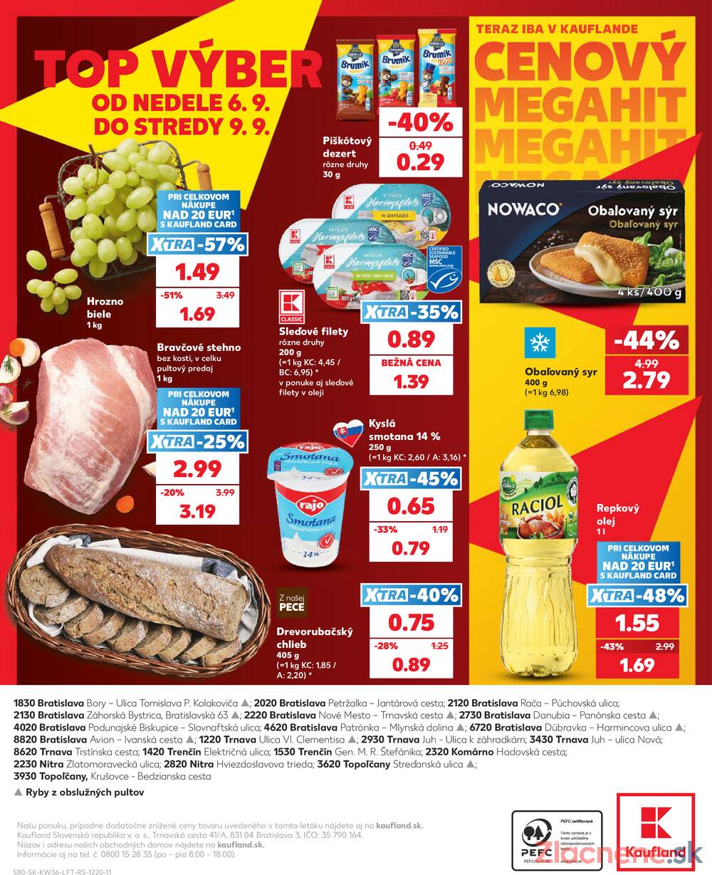 Kaufland 3.9. - 9.9. - Kaufland Trnava - Juh - Bratislavská
