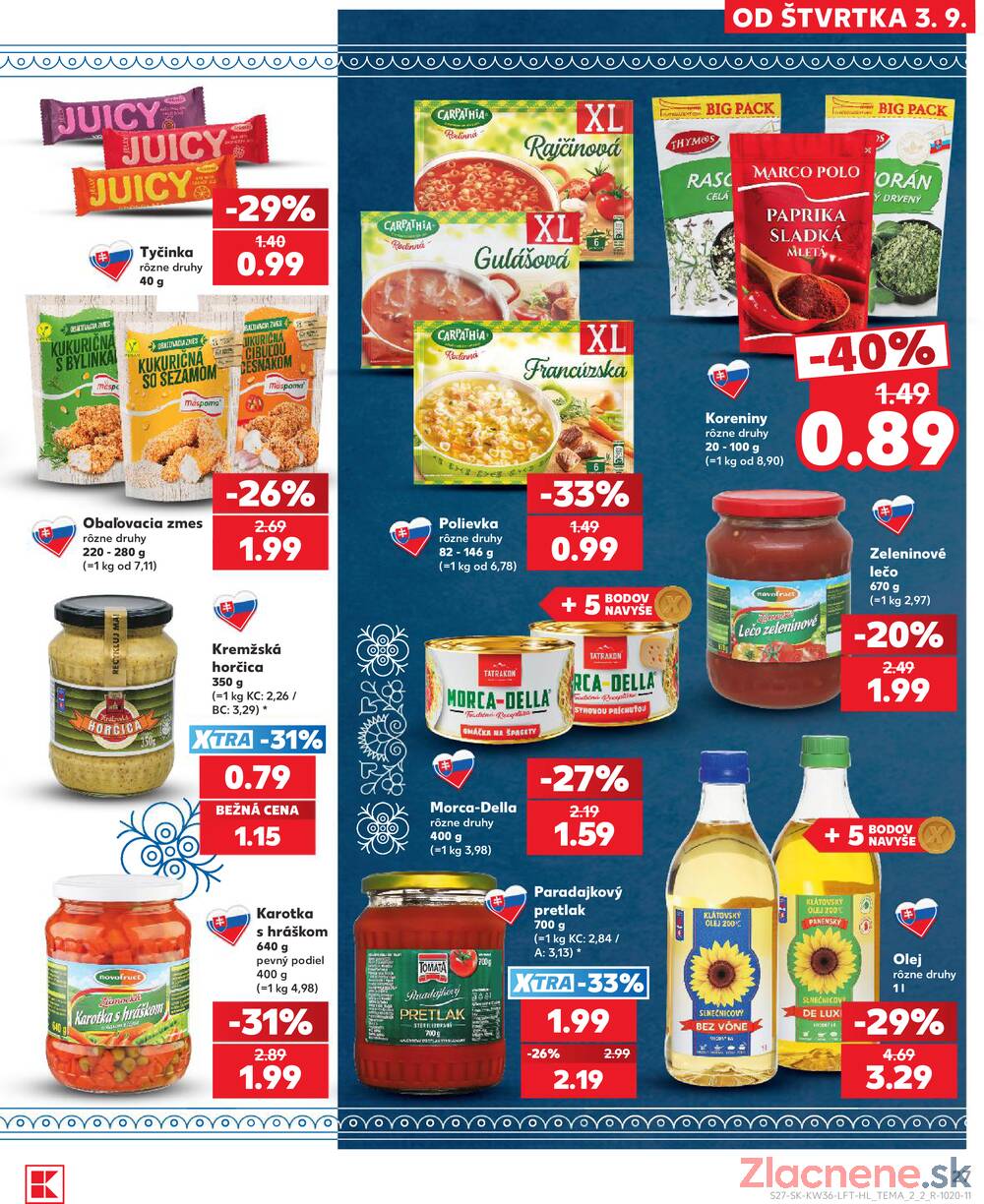 Kaufland 3.9. - 9.9. - Kaufland Trnava - Nová ul.