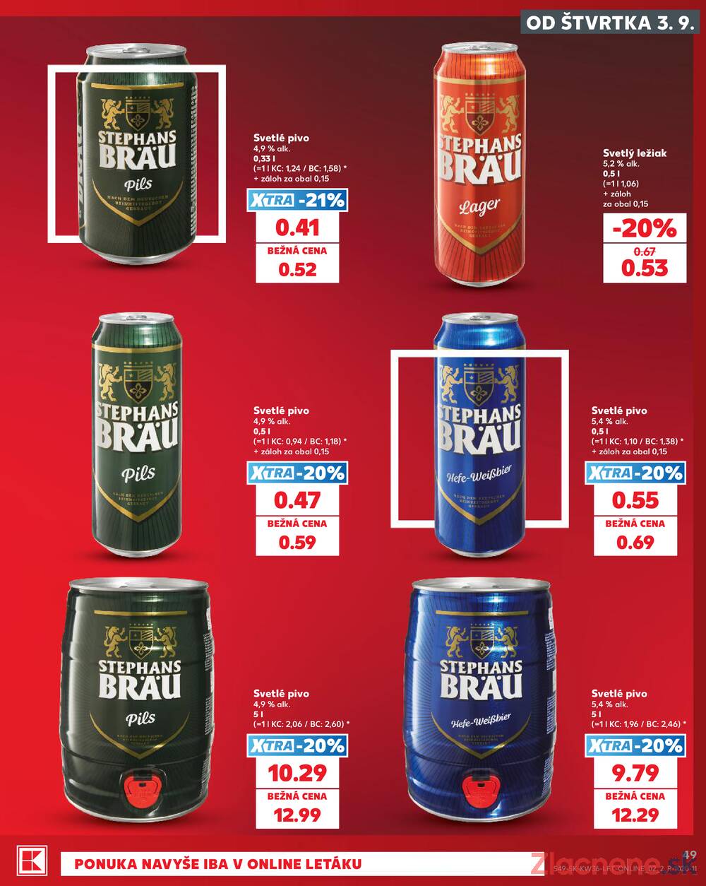 Kaufland 3.9. - 9.9. - Kaufland Trnava - Nová ul.