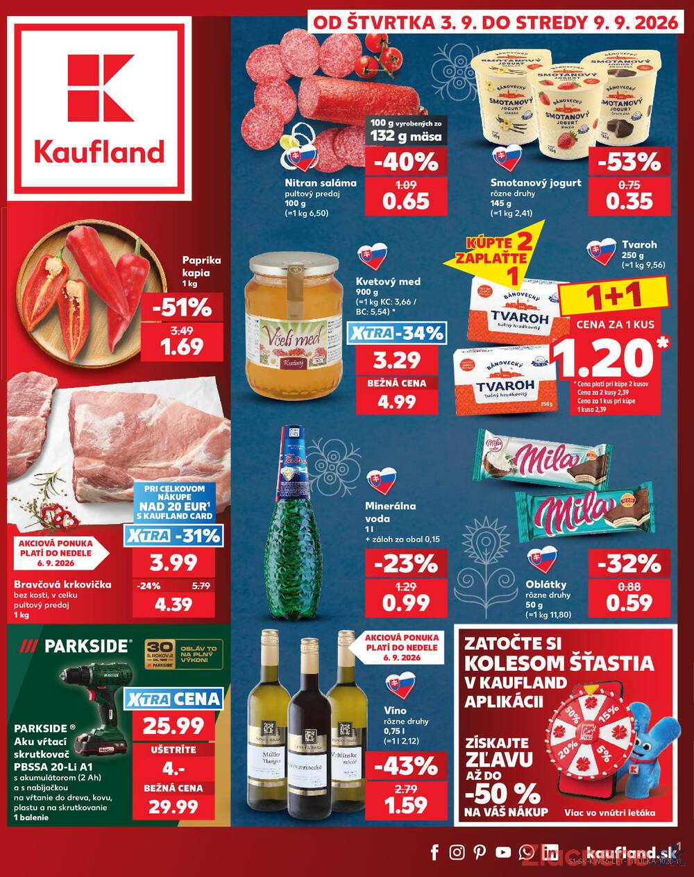 Kaufland 3.9. - 9.9. - Kaufland Žiar nad Hronom
