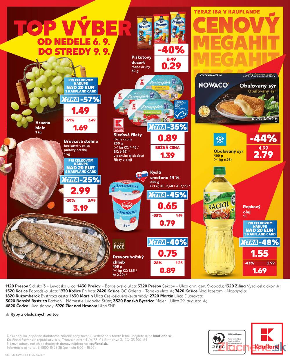 Kaufland 3.9. - 9.9. - Kaufland Košice - Nad Jazerom