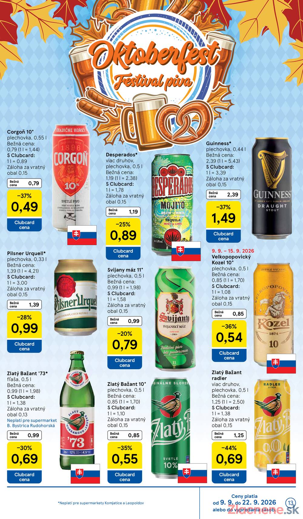 Leták Tesco - Tesco supermarkety od 9.9. do 15.9.2026 - strana 13 Leták Tesco - Tesco supermarkety od 9.9. do 15.9.2026 - strana 13