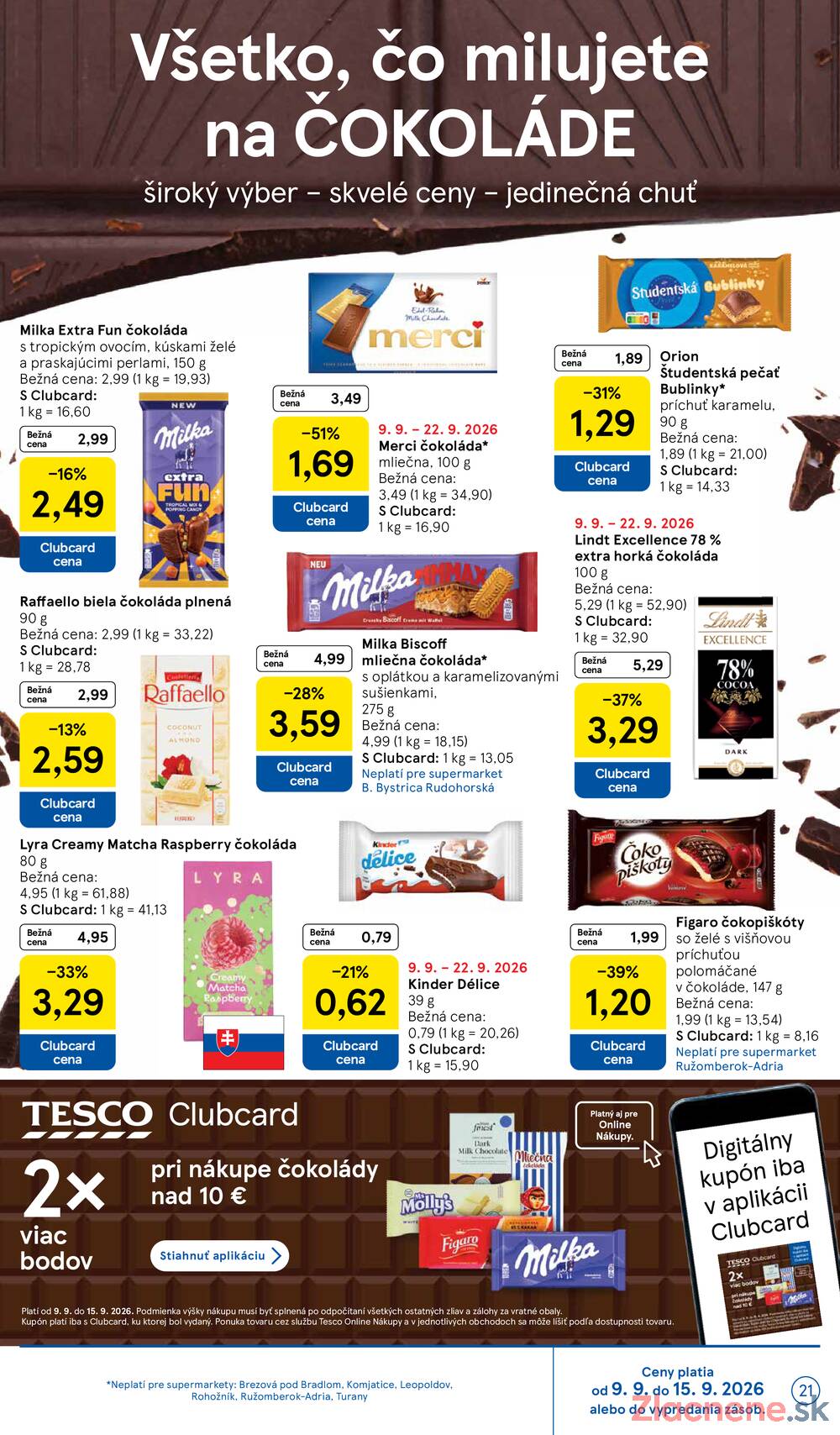 Leták Tesco - Tesco supermarkety od 9.9. do 15.9.2026 - strana 21 Leták Tesco - Tesco supermarkety od 9.9. do 15.9.2026 - strana 21