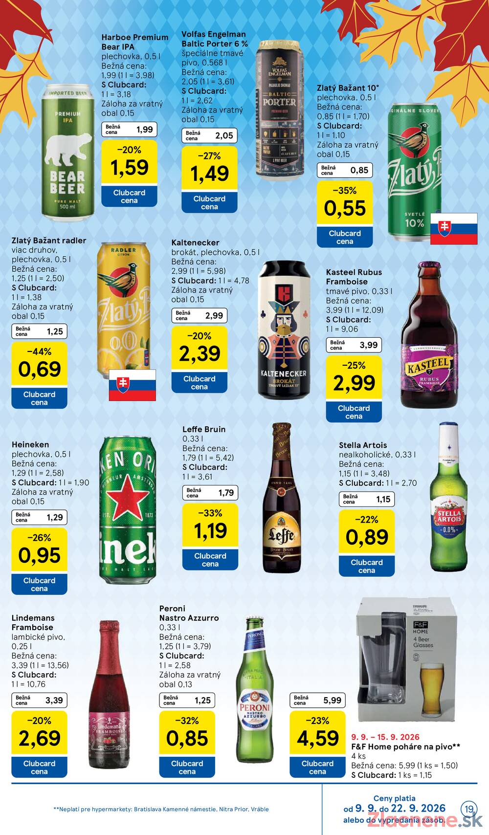 Leták Tesco - Tesco hypermarkety 9.9.- 15.9. - strana 19 Leták Tesco - Tesco hypermarkety 9.9.- 15.9. - strana 19