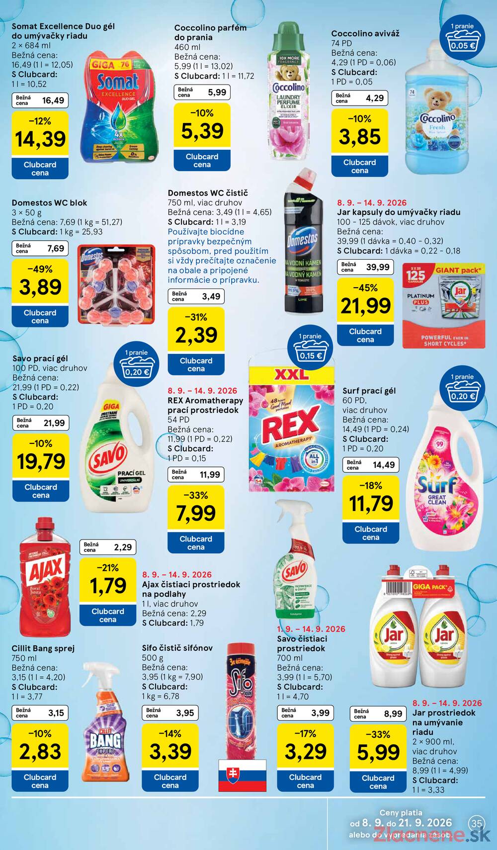 Leták Tesco - Tesco hypermarkety 9.9.- 15.9. - strana 35 Leták Tesco - Tesco hypermarkety 9.9.- 15.9. - strana 35