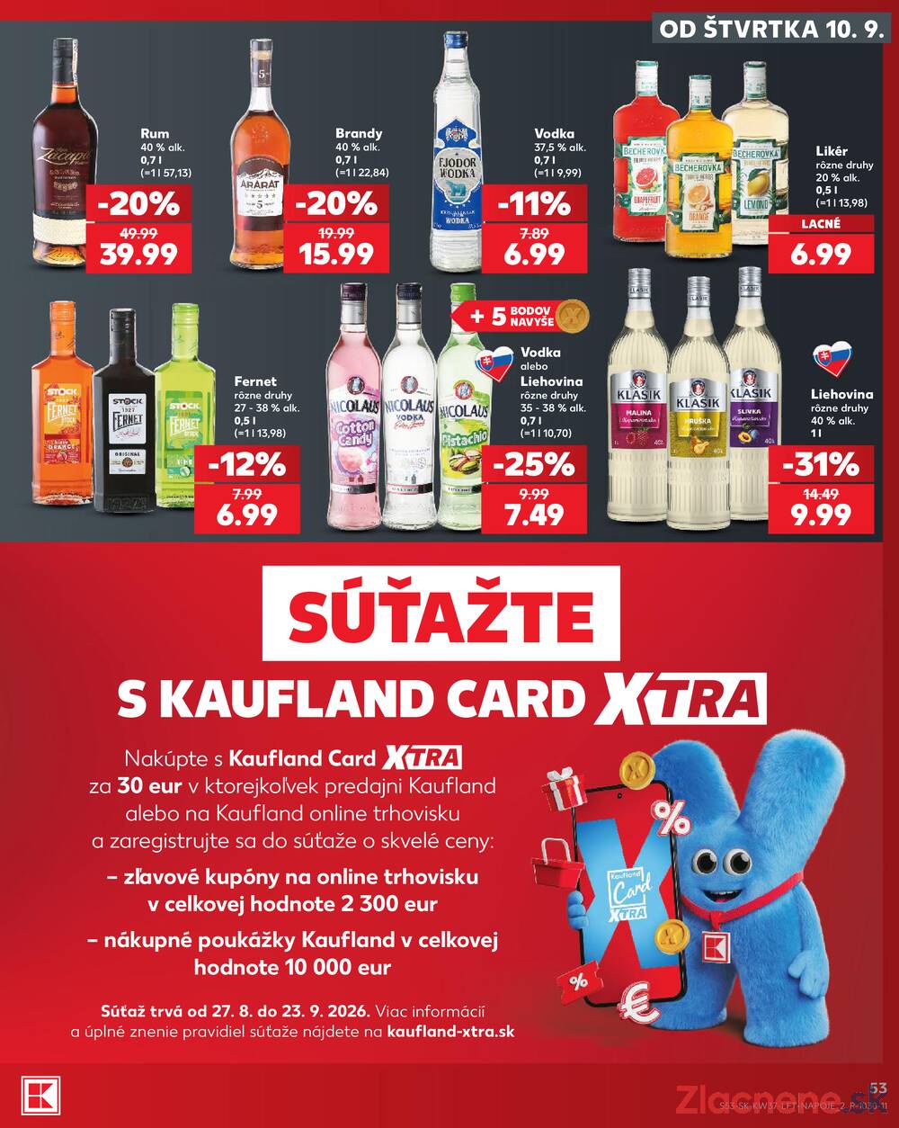 Kaufland 10.9. - 16.9. - Kaufland Handlová - Okružná ul.