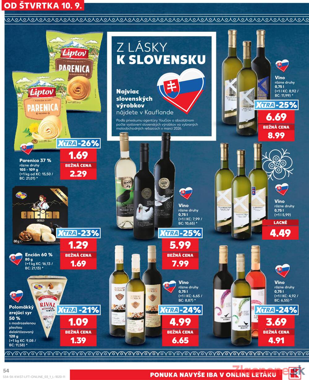 Kaufland 10.9. - 16.9. - Kaufland Veľký Meder