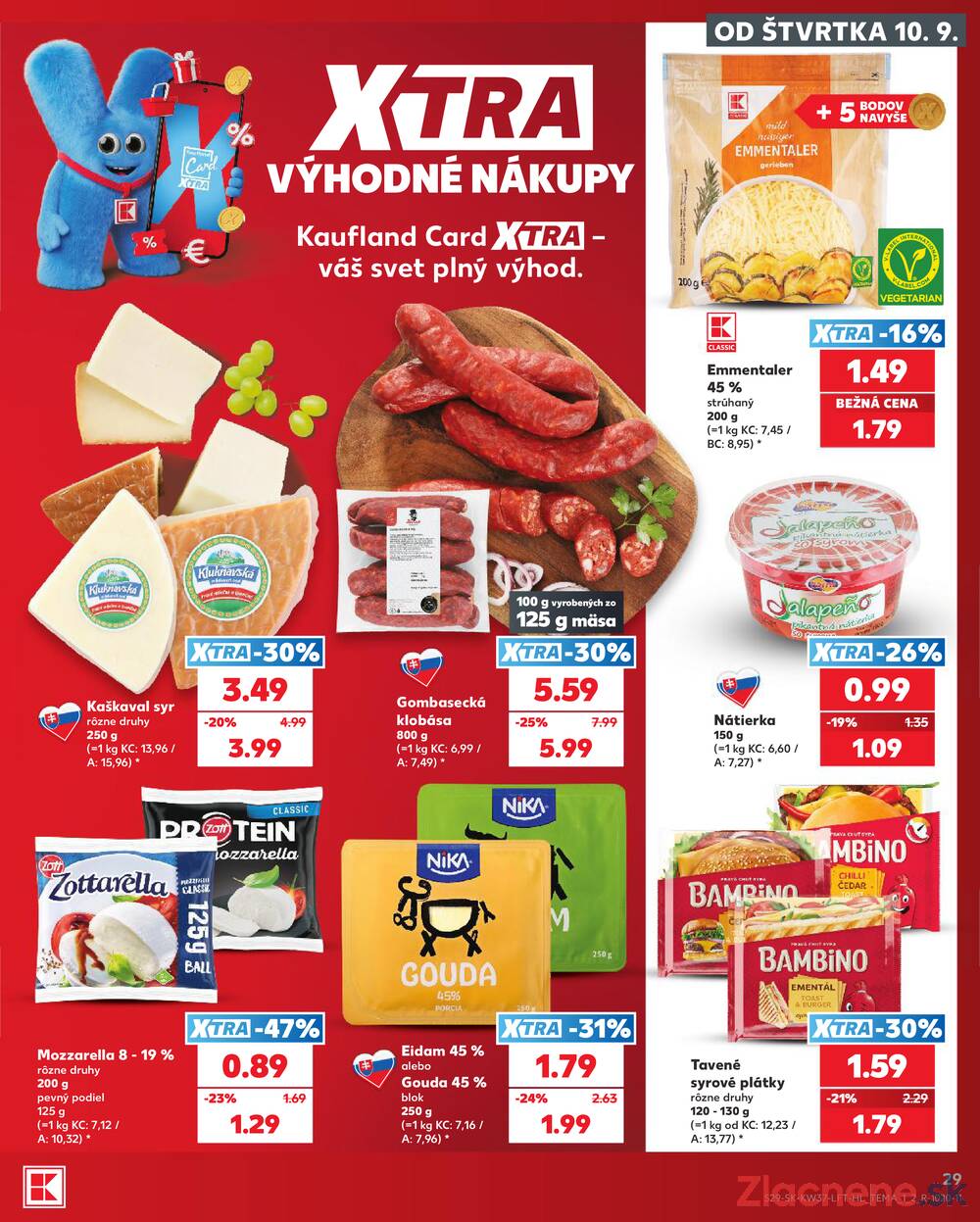 Kaufland 10.9. - 16.9. - Kaufland Sereď