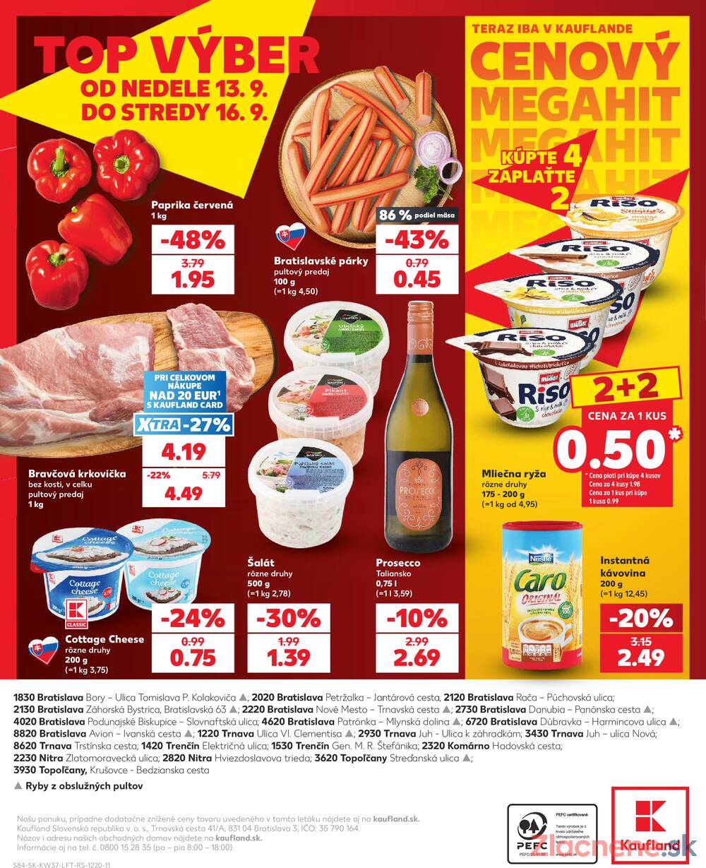 Kaufland 10.9. - 16.9. - Kaufland Trnava - Juh - Bratislavská
