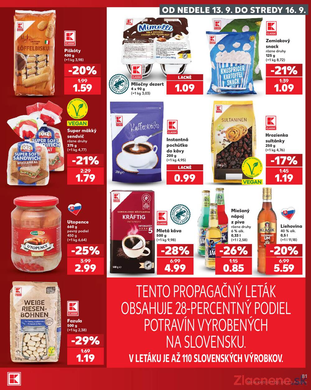 Kaufland 10.9. - 16.9. - Kaufland Bratislava - Podunajské Biskupice