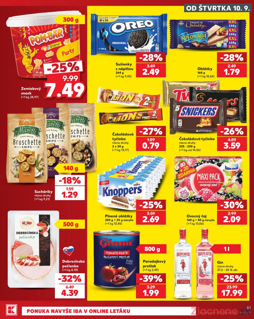 Kaufland 10.9. - 16.9. - Kaufland Košice - Nad Jazerom