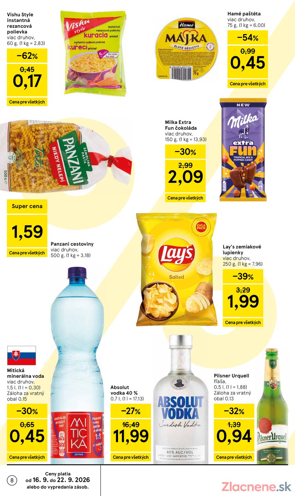 Tesco supermarkety od 16.9. do 22.9.2026