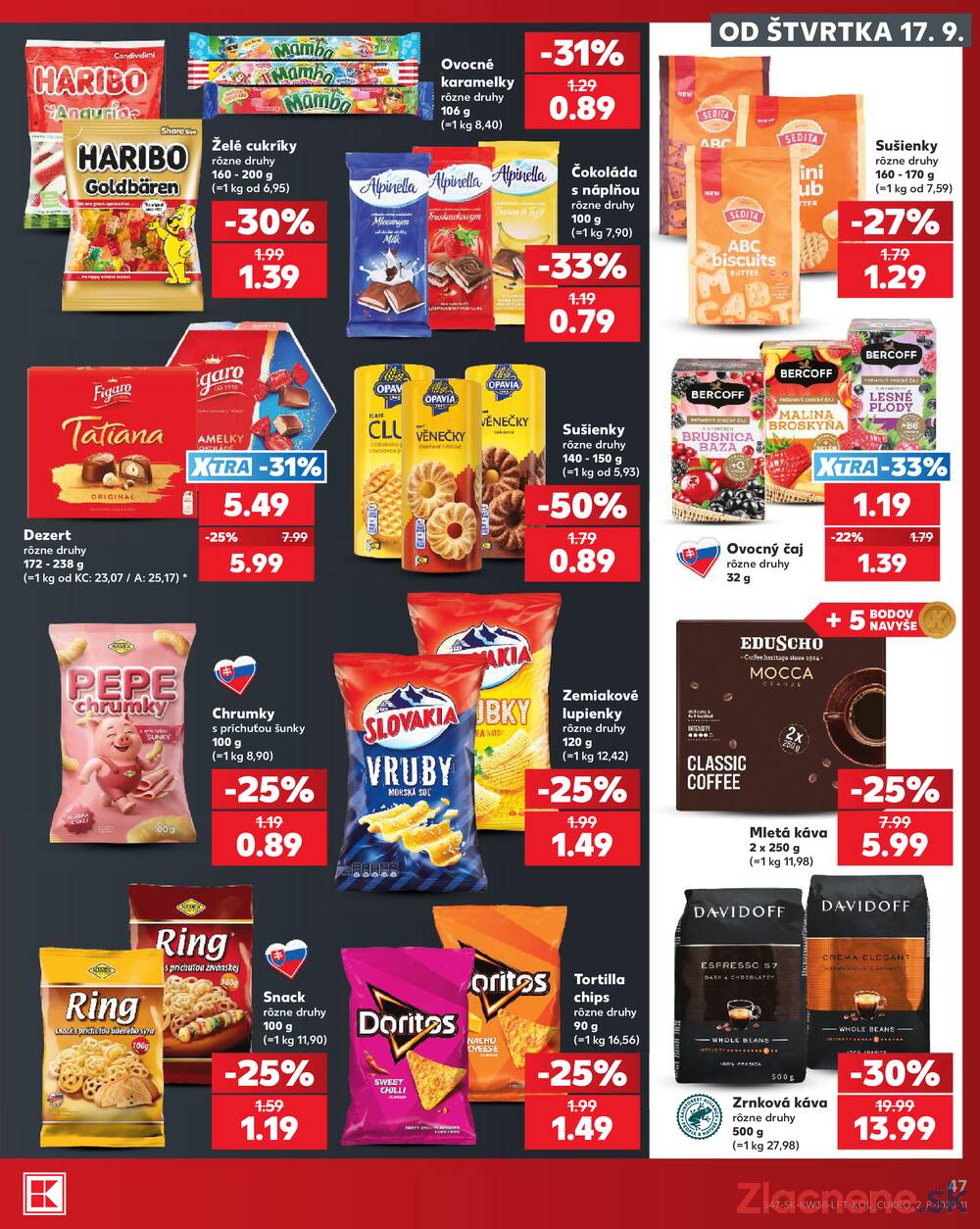 Leták Kaufland - Kaufland 17.9. - 23.9. - Kaufland Humenné - strana 47 Leták Kaufland - Kaufland 17.9. - 23.9. - Kaufland Humenné - strana 47