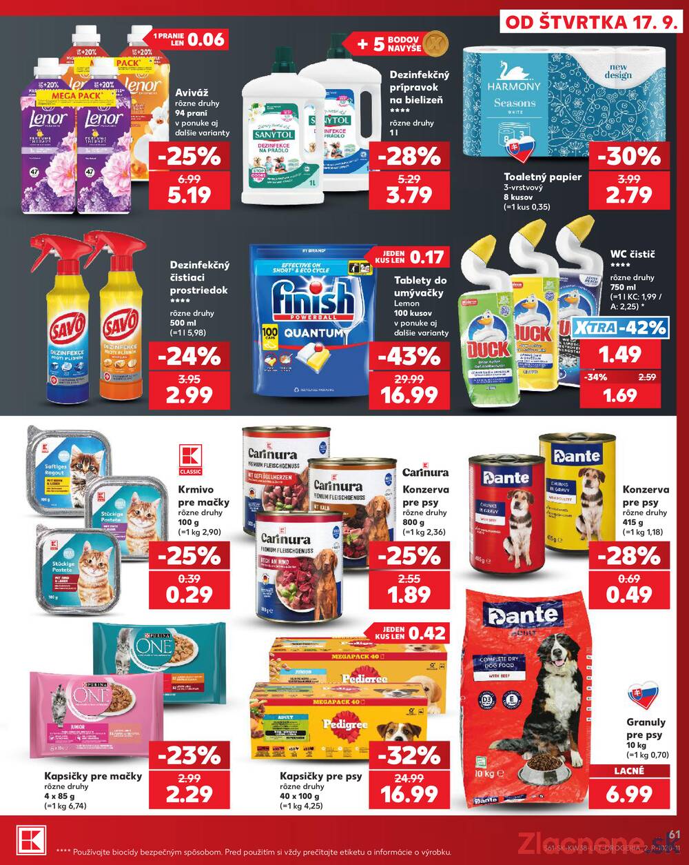 Leták Kaufland - Kaufland 17.9. - 23.9. - Kaufland Vranov nad Topľou - strana 61 Leták Kaufland - Kaufland 17.9. - 23.9. - Kaufland Vranov nad Topľou - strana 61