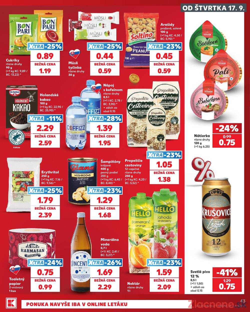 Kaufland 17.9. - 23.9. - Kaufland Bratislava - Bory