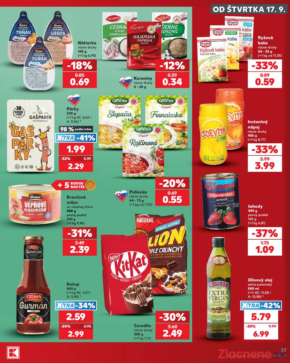 Kaufland 17.9. - 23.9. - Kaufland Košice-Pri hati