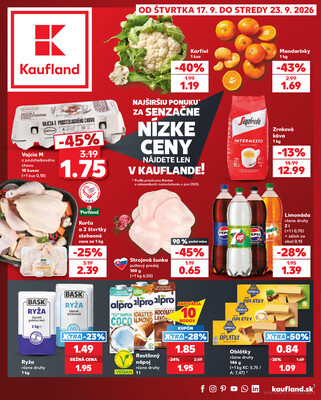 Leták Kaufland 17.9. - 23.9. - Kaufland Žilina