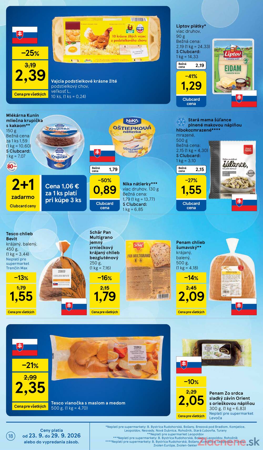 Tesco supermarkety od 23.9. do 29.9.2026