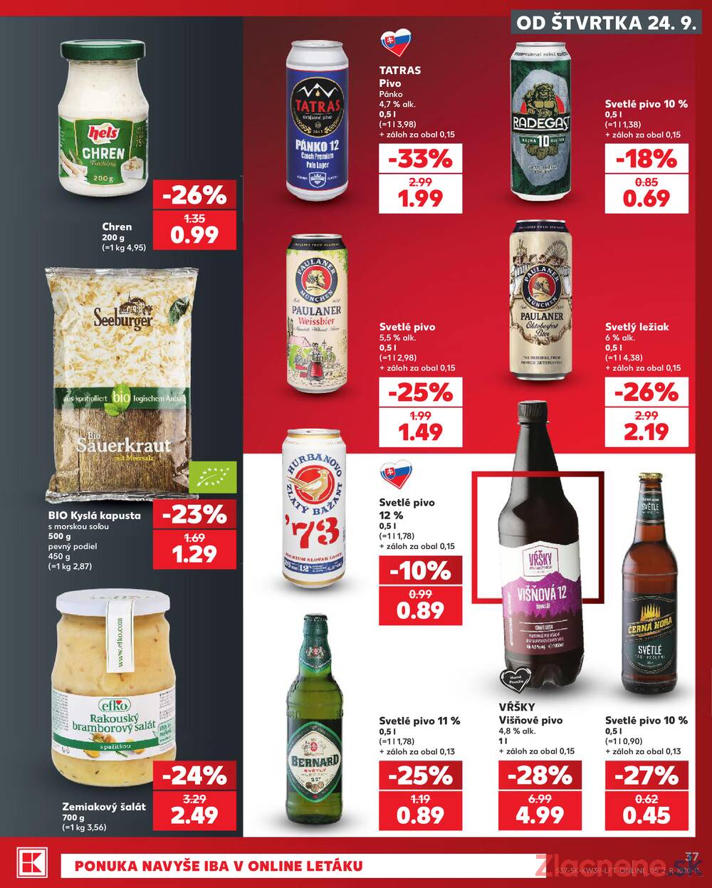 Kaufland 24.9. - 30.9. - Kaufland Bardejov