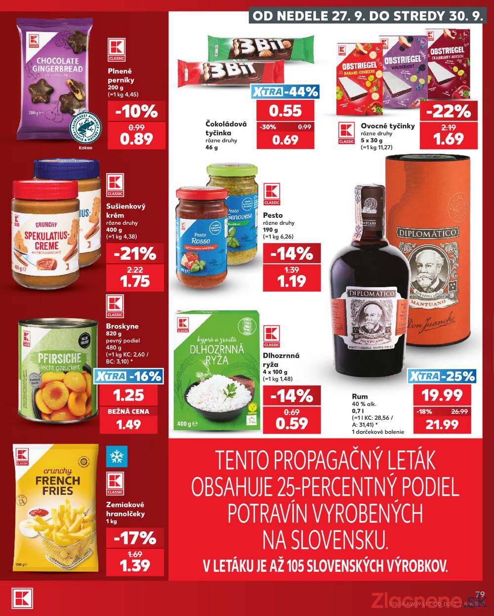 Kaufland 24.9. - 30.9. - Kaufland Poprad - Jiřího Wolkera