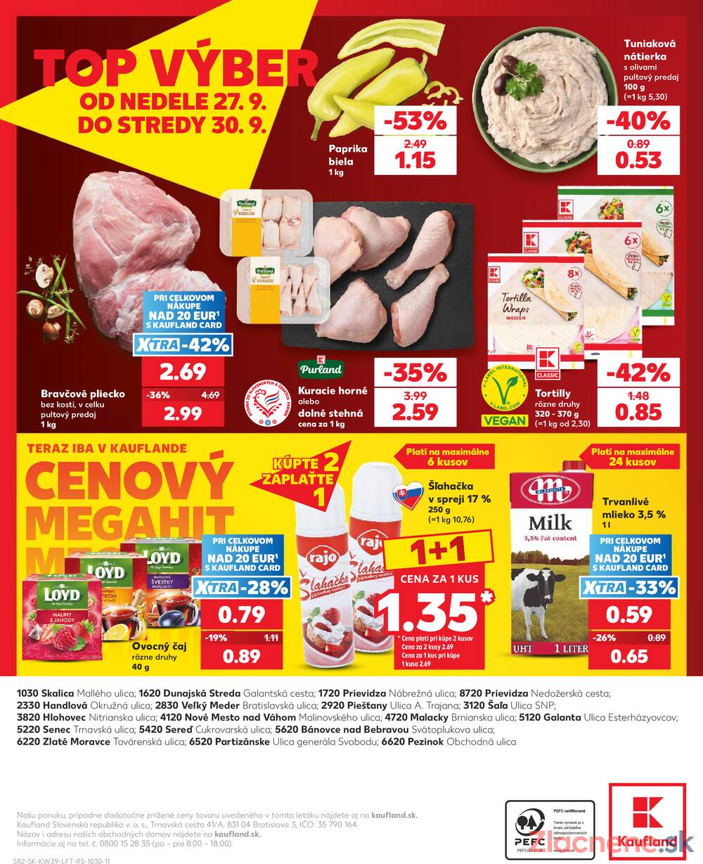 Kaufland 24.9. - 30.9. - Kaufland Piešťany