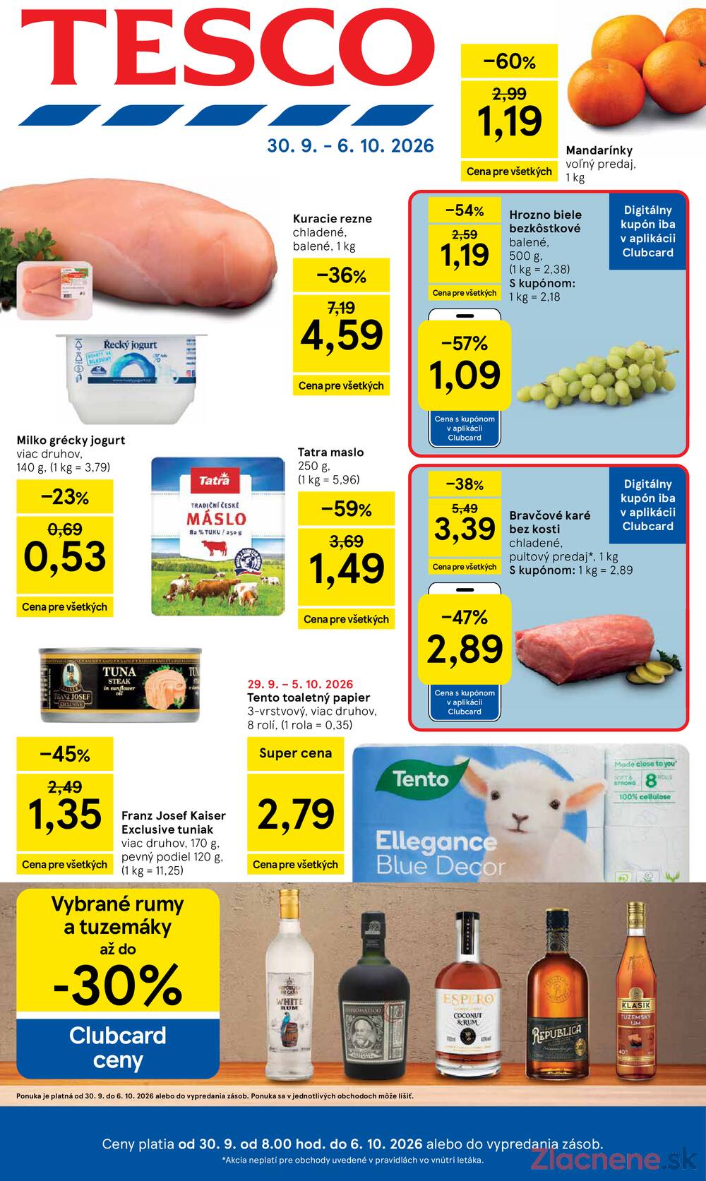 Tesco hypermarkety 30.9. - 6.10.