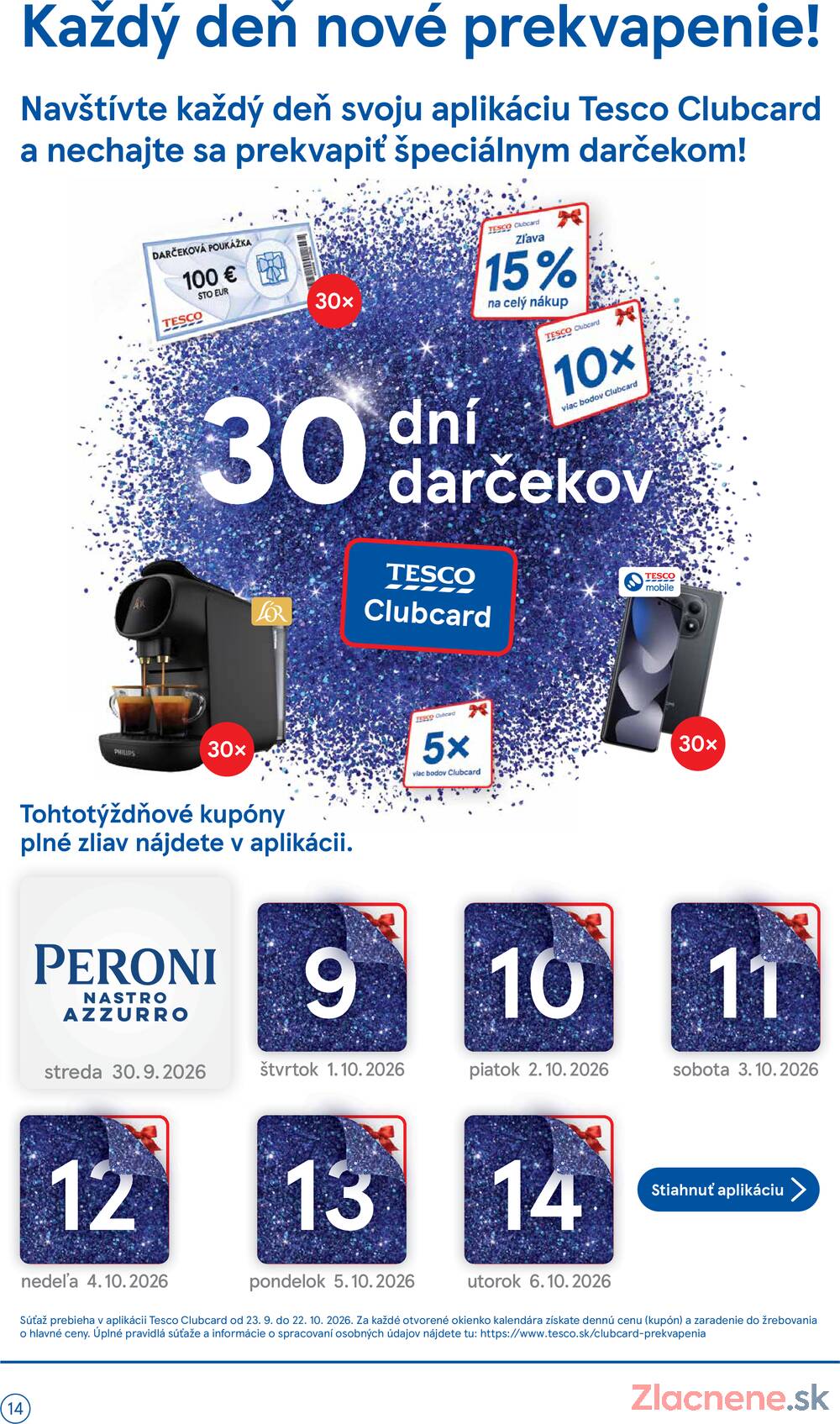 Tesco hypermarkety 30.9. - 6.10.