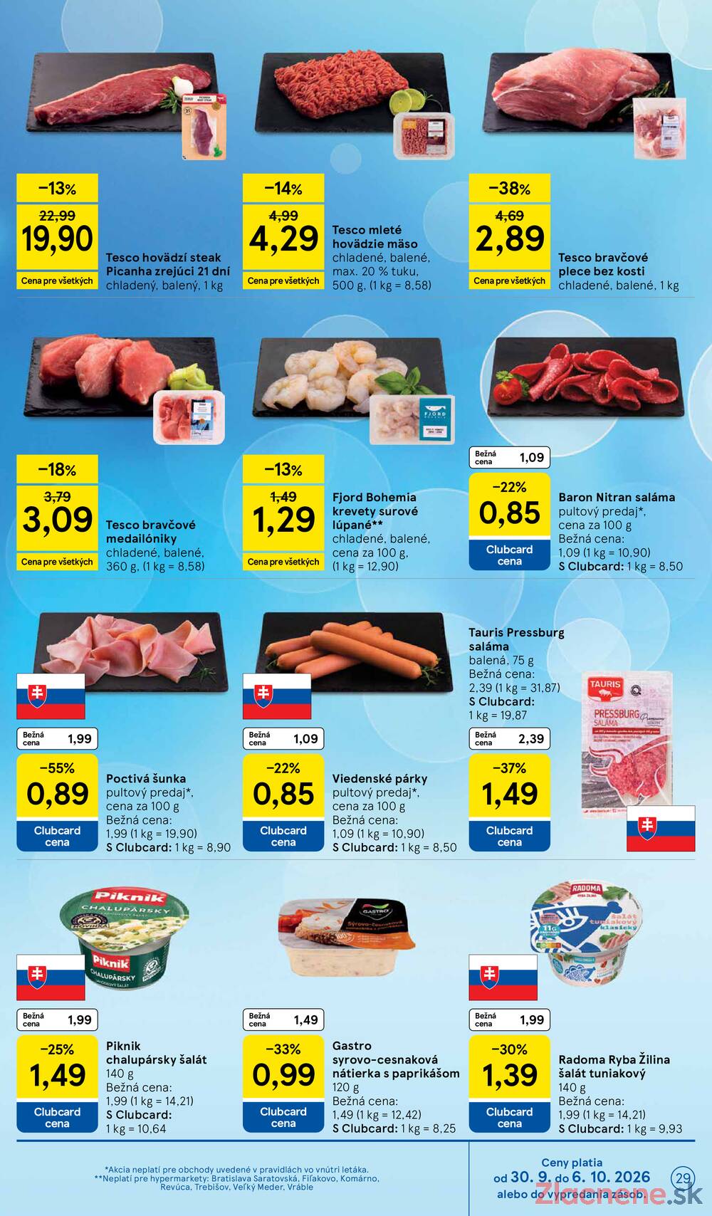 Tesco hypermarkety 30.9. - 6.10.