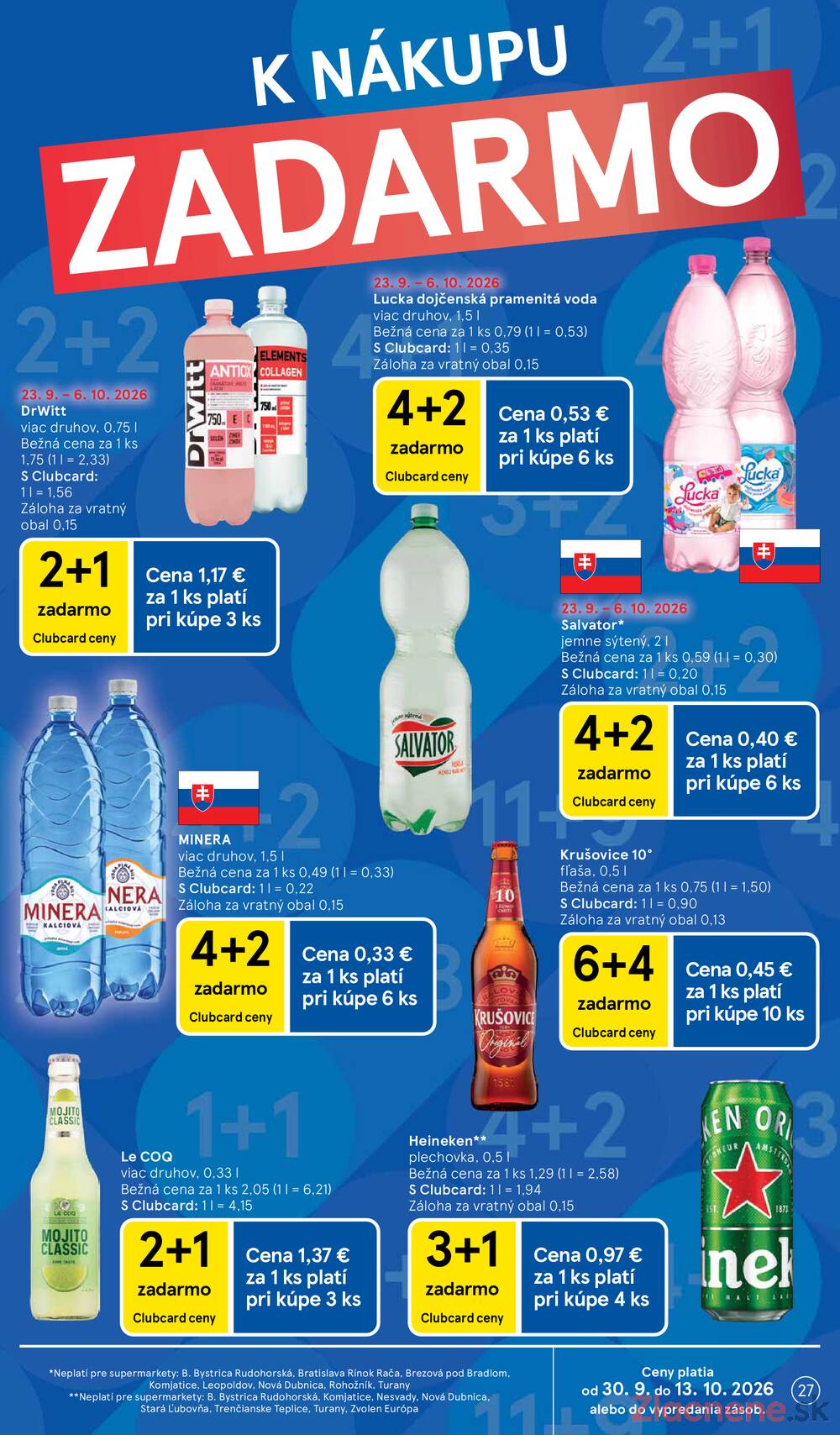 Tesco supermarkety od 30.9. do 6.10.2026