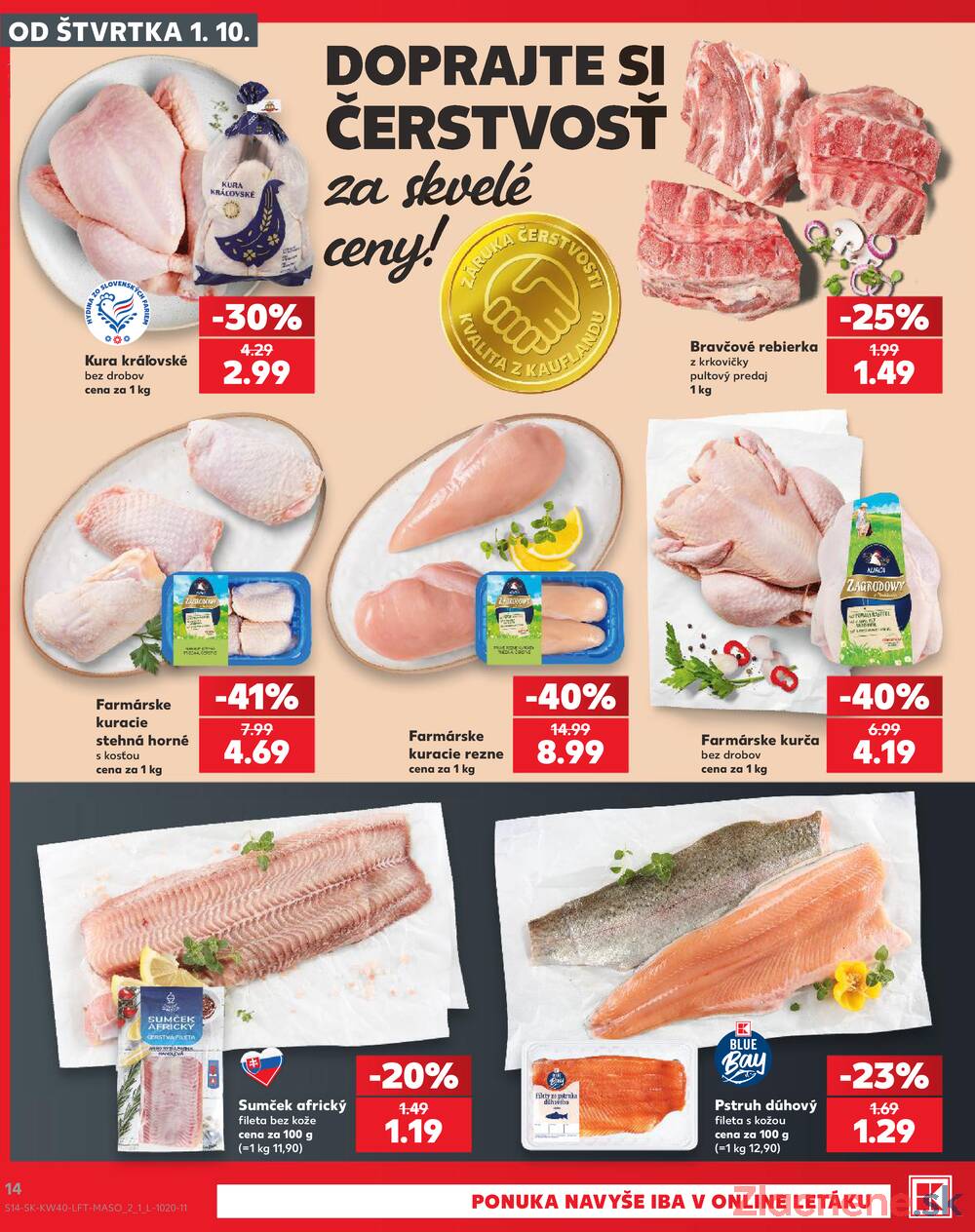 Kaufland 1.10. - 7.10. - Kaufland Poprad - Jiřího Wolkera