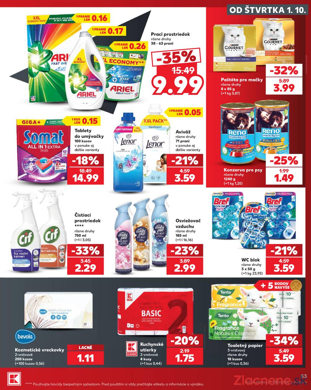 Kaufland 1.10. - 7.10. - Kaufland Poprad - Jiřího Wolkera