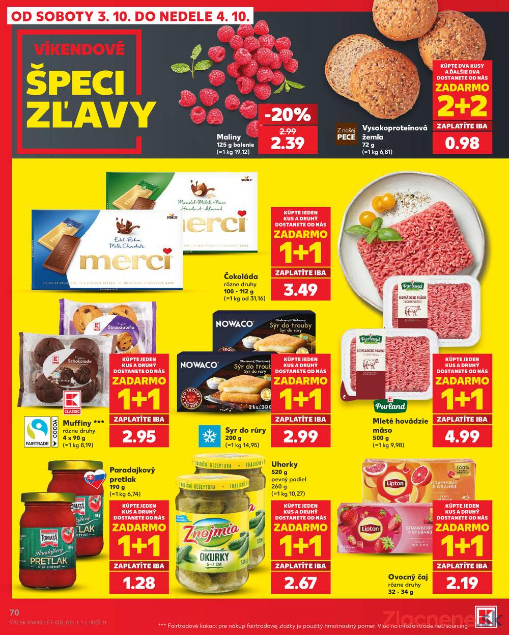 Kaufland 1.10. - 7.10. - Kaufland Poprad - Jiřího Wolkera