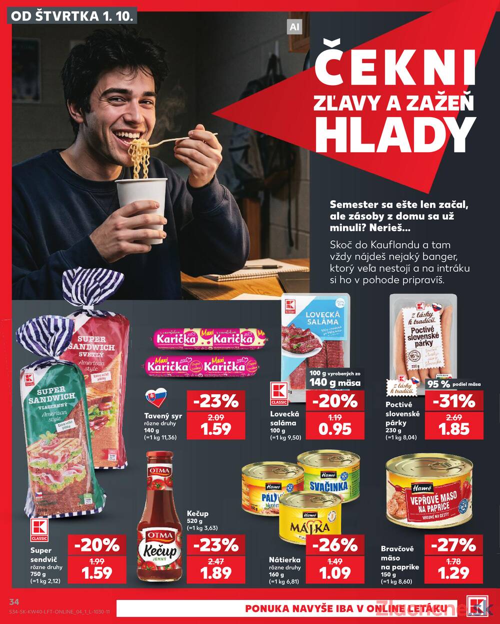 Kaufland 1.10. - 7.10. - Kaufland Veľký Meder