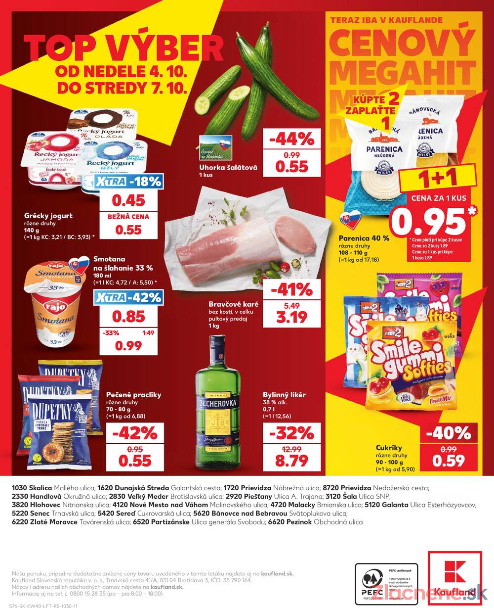 Kaufland 1.10. - 7.10. - Kaufland Piešťany