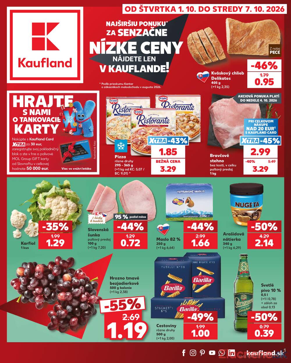Kaufland 1.10. - 7.10. - Kaufland Bánovce nad Bebravou