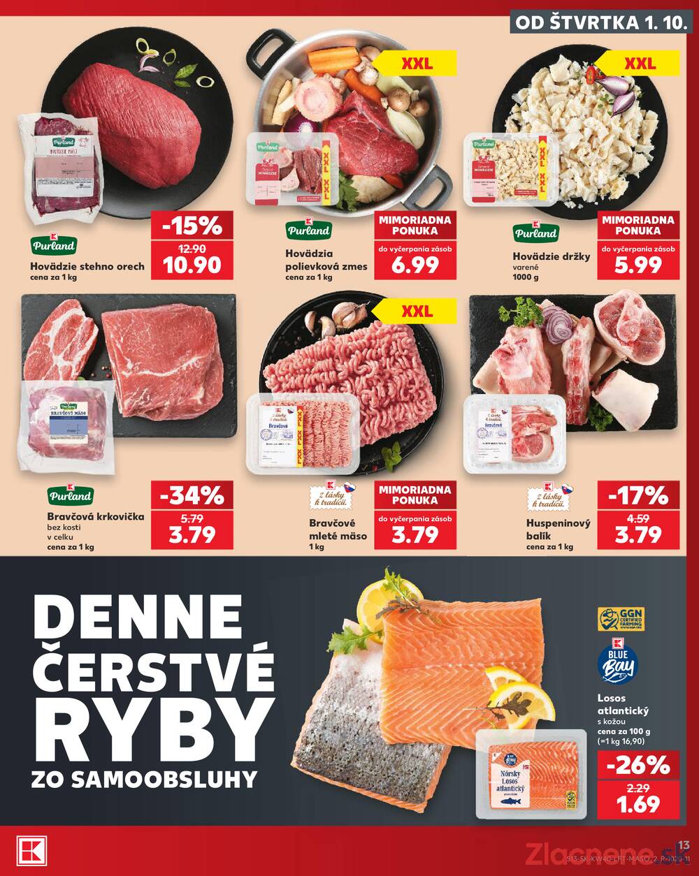 Kaufland 1.10. - 7.10. - Kaufland Bánovce nad Bebravou