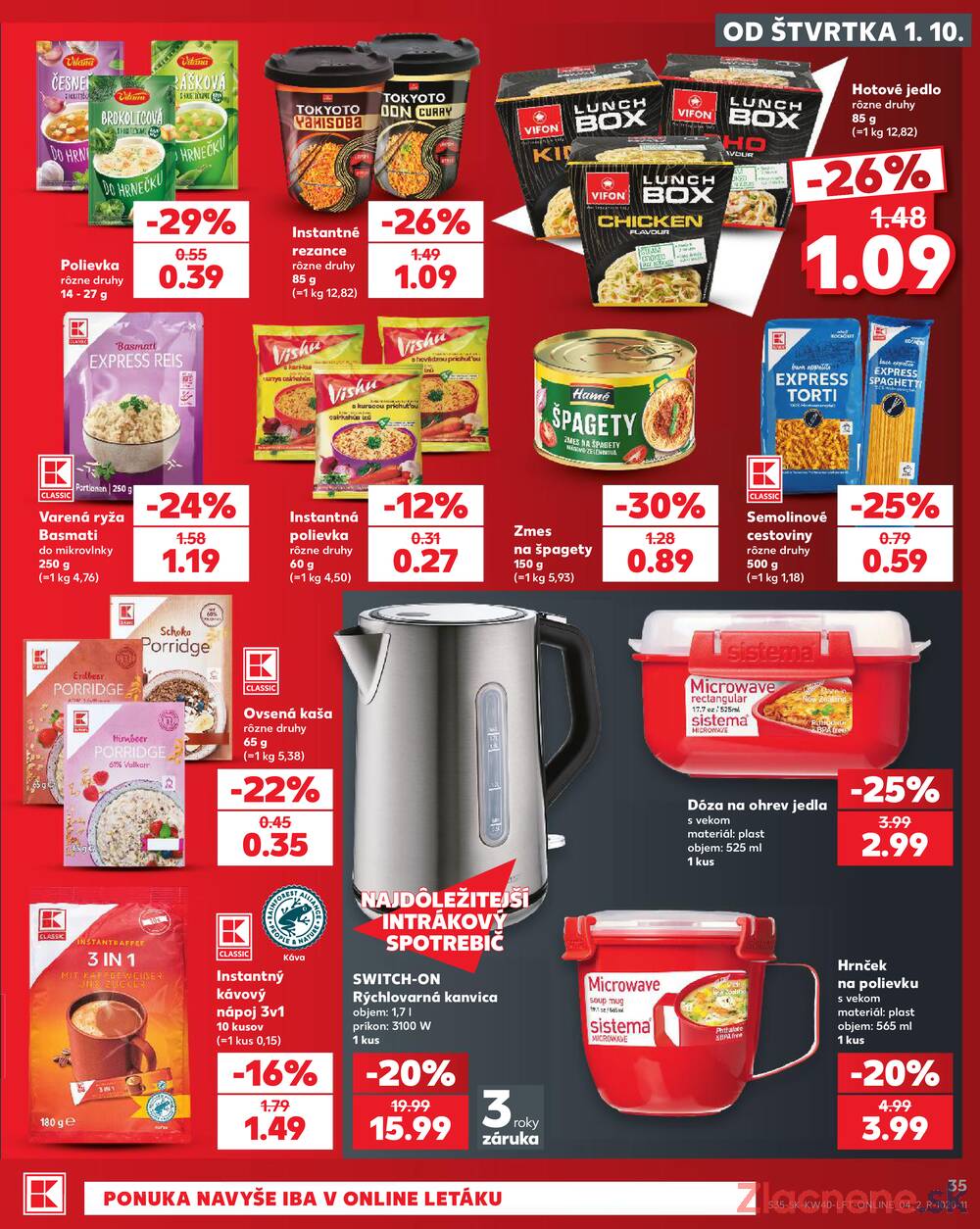 Kaufland 1.10. - 7.10. - Kaufland Žiar nad Hronom