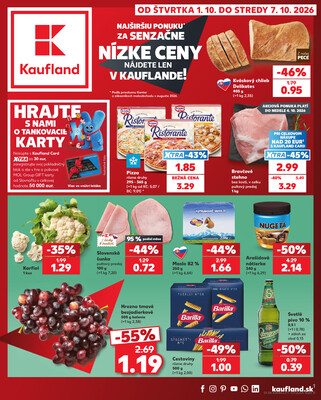 Leták Kaufland 1.10. - 7.10. - Kaufland Žilina