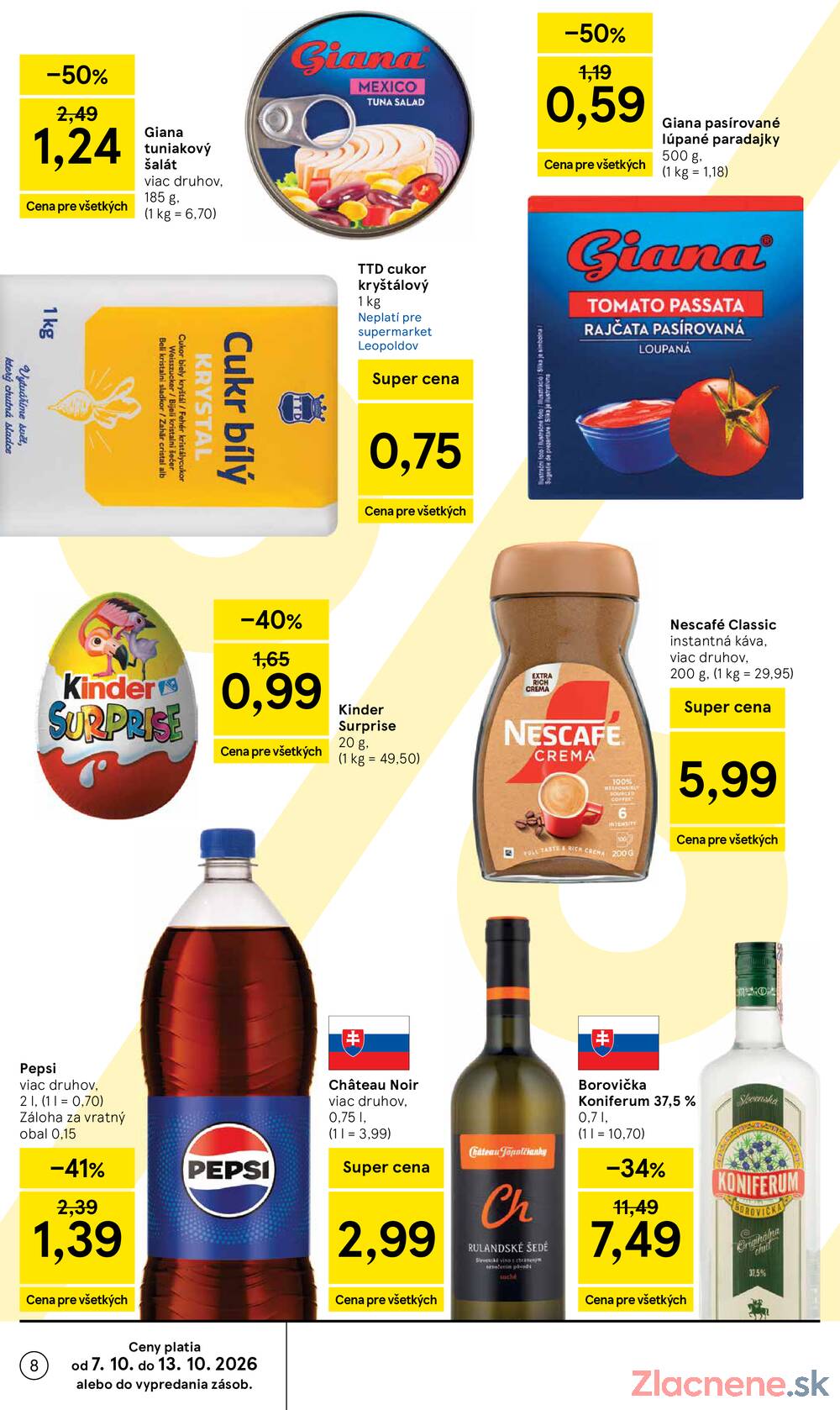 Leták Tesco - Tesco supermarkety od 7.10. do 13.10.2026 - strana 8 Leták Tesco - Tesco supermarkety od 7.10. do 13.10.2026 - strana 8