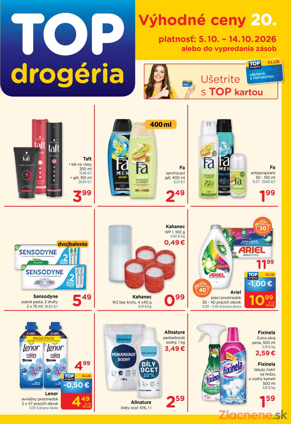 Leták TOP drogerie - TOP drogerie do 14.10. - strana 1
