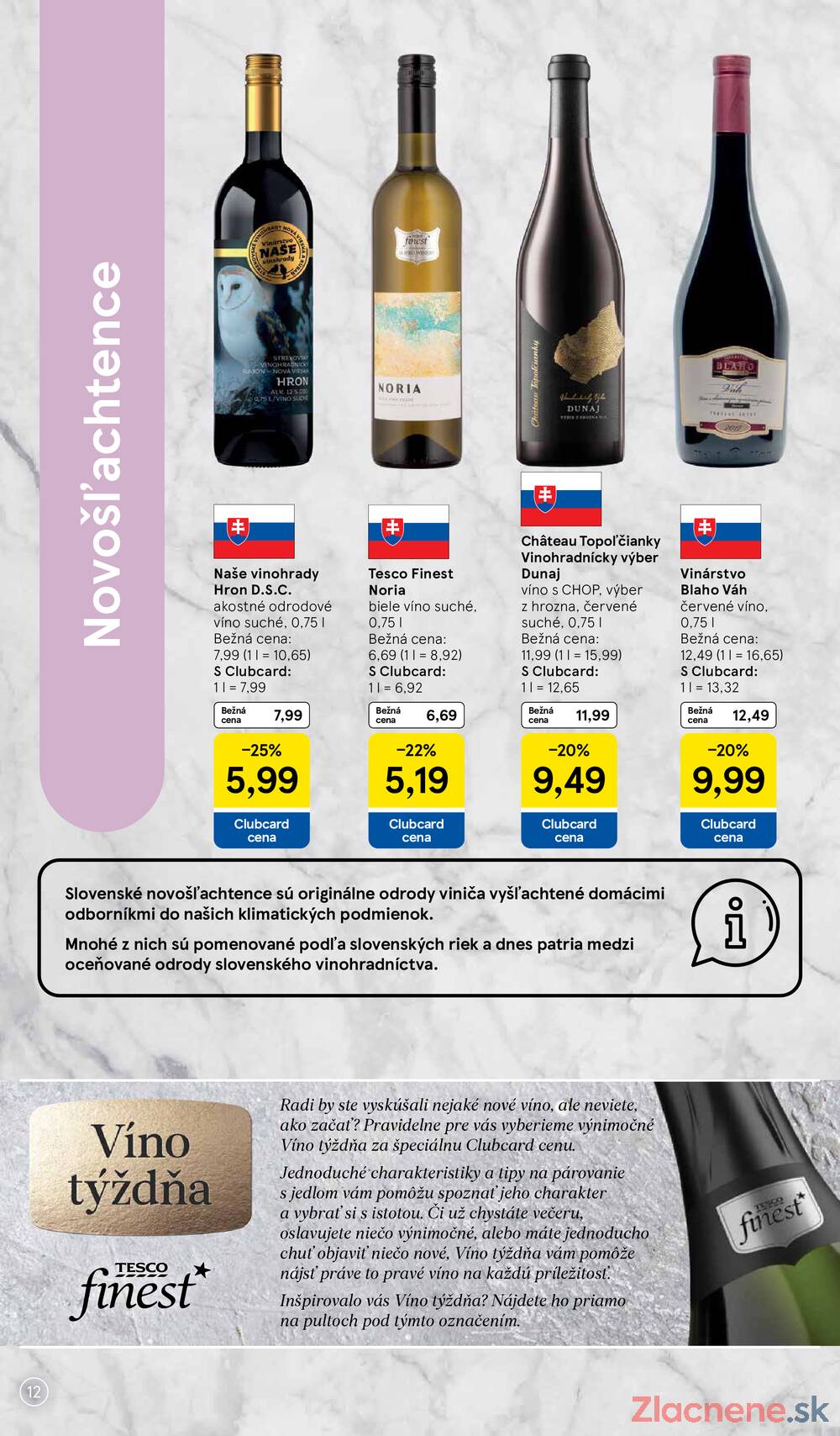 Tesco hypermarkety katalog Víno