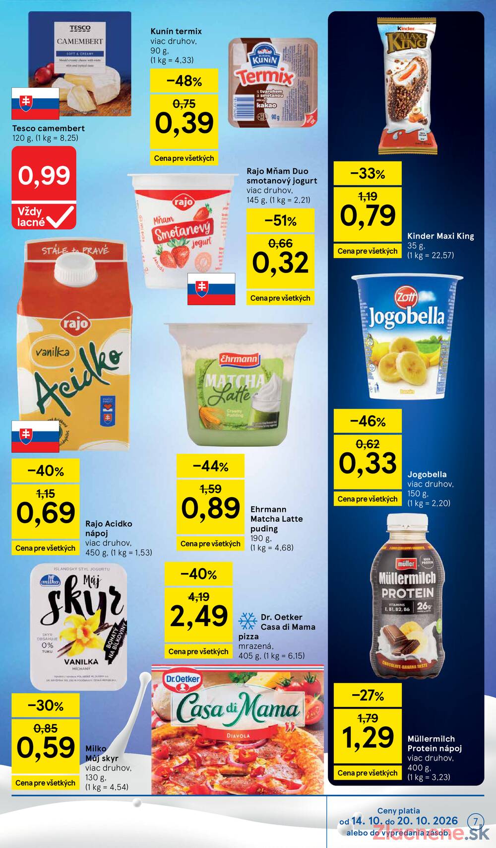 Tesco supermarkety od 14.10. do 20.10.2026