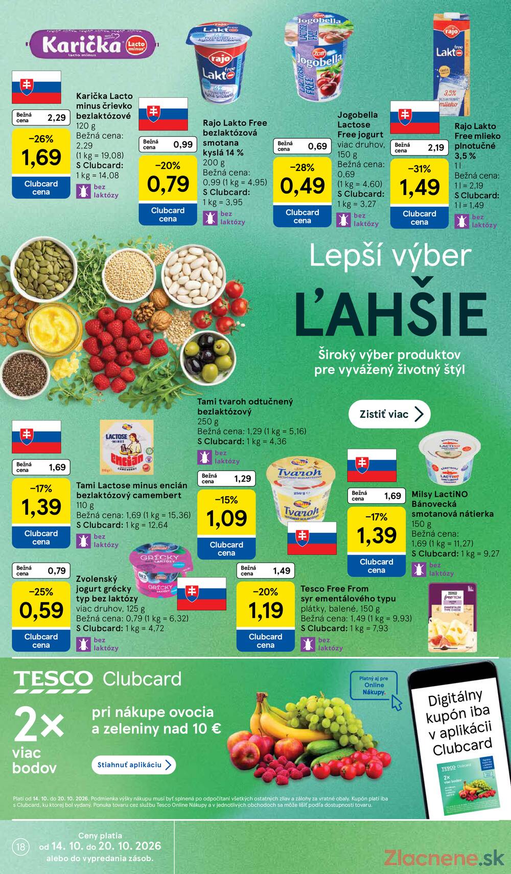 Tesco supermarkety od 14.10. do 20.10.2026