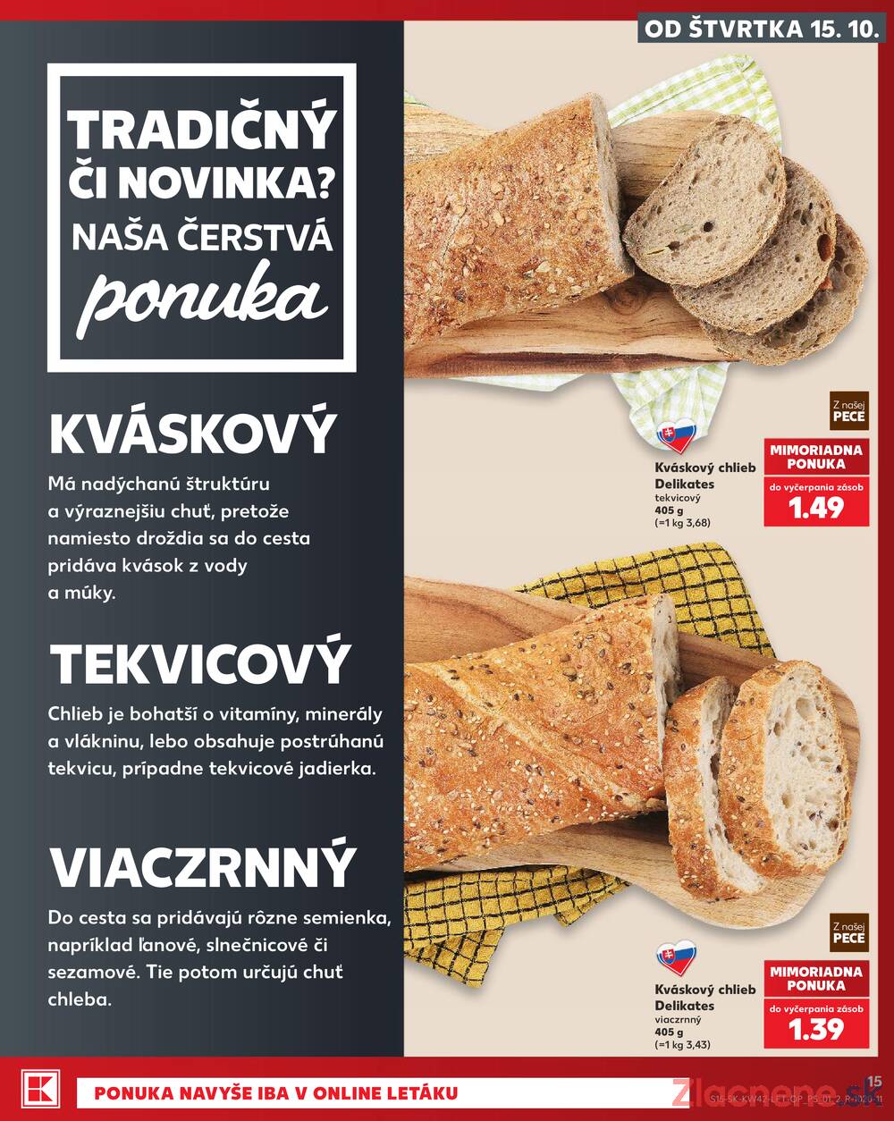 Leták Kaufland - Kaufland 15.10. - 21.10. - Kaufland Vranov nad Topľou - strana 15 Leták Kaufland - Kaufland 15.10. - 21.10. - Kaufland Vranov nad Topľou - strana 15
