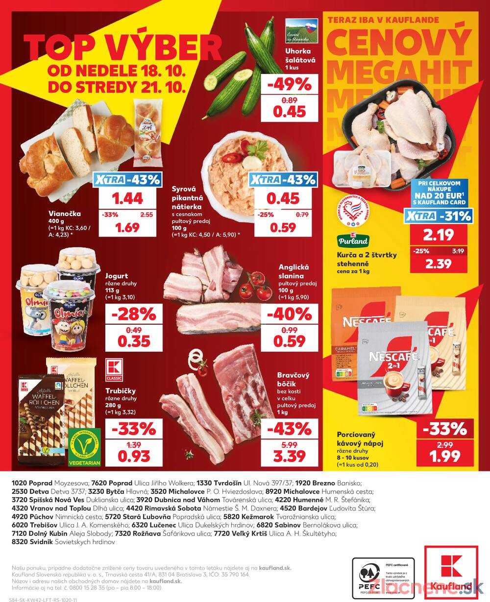 Leták Kaufland - Kaufland 15.10. - 21.10. - Kaufland Vranov nad Topľou - strana 84 Leták Kaufland - Kaufland 15.10. - 21.10. - Kaufland Vranov nad Topľou - strana 84