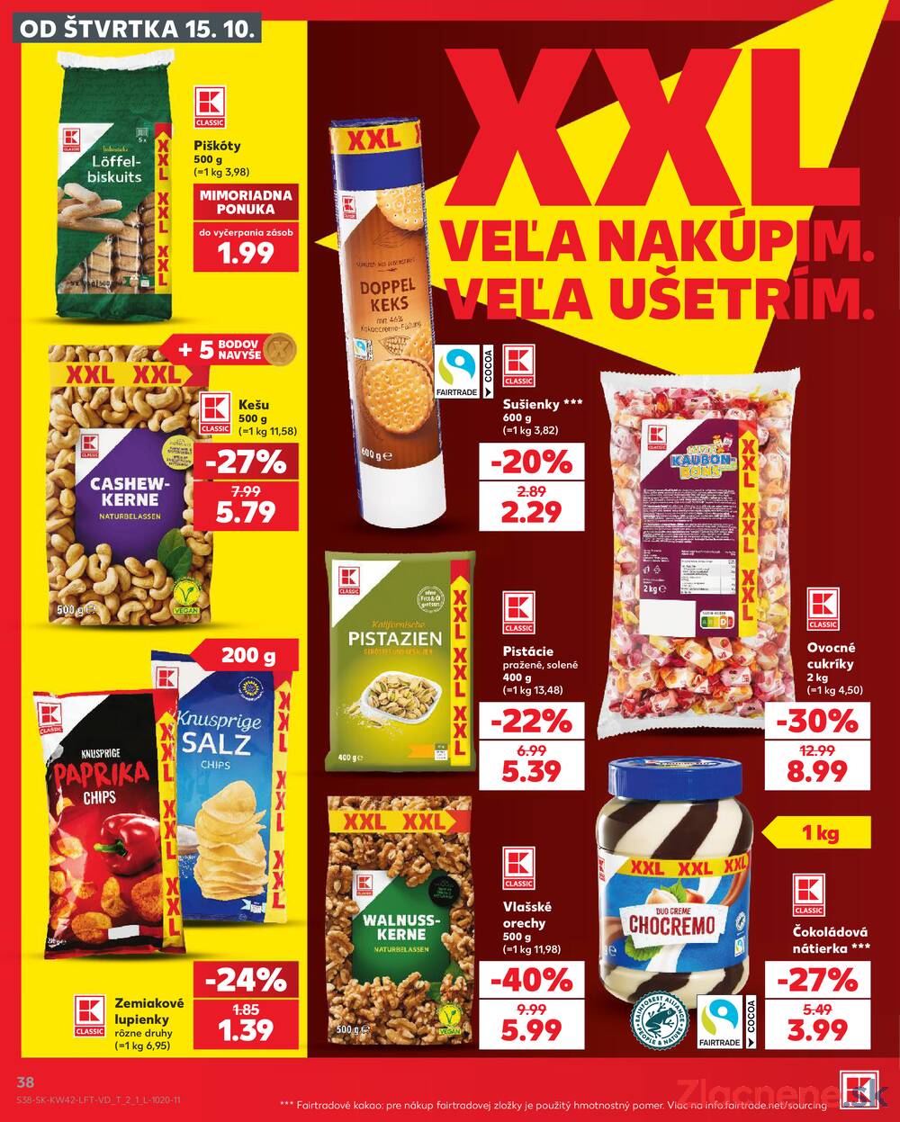 Leták Kaufland - Kaufland 15.10. - 21.10. - Kaufland Bratislava Danubia – Panónska cesta - strana 38