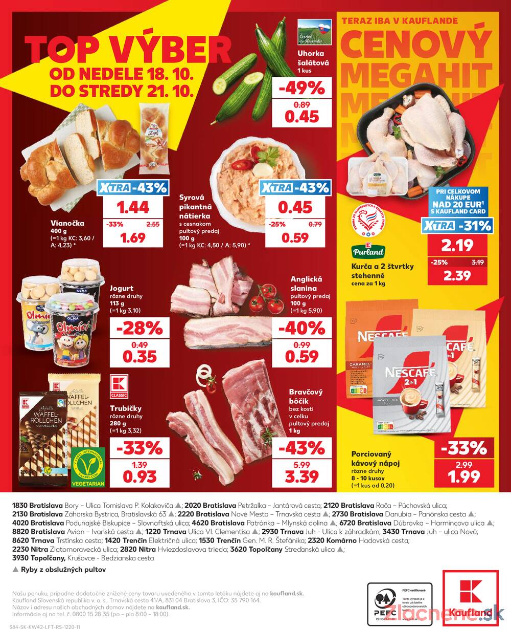Leták Kaufland - Kaufland 15.10. - 21.10. - Kaufland Nitra - Čermáň - strana 84 Leták Kaufland - Kaufland 15.10. - 21.10. - Kaufland Nitra - Čermáň - strana 84