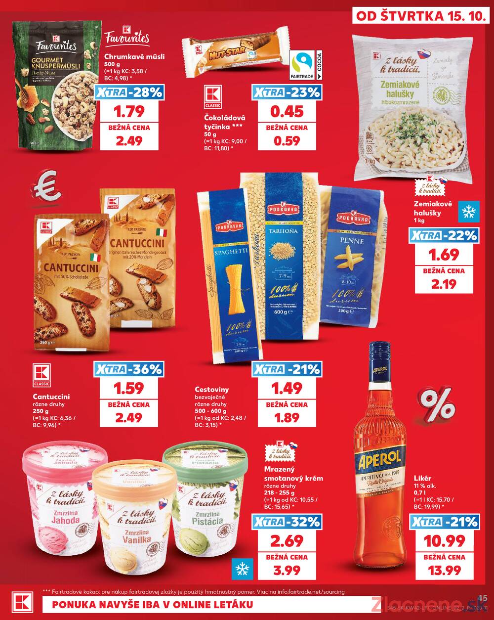 Kaufland 15.10. - 21.10. - Kaufland Trnava - Juh - Bratislavská