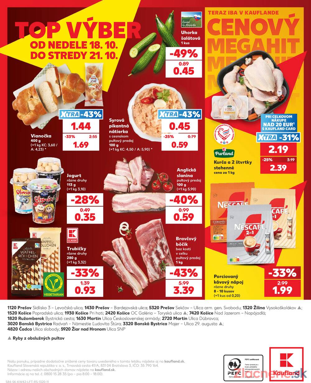 Leták Kaufland - Kaufland 15.10. - 21.10. - Kaufland Prešov - Sídlisko 3 - strana 84 Leták Kaufland - Kaufland 15.10. - 21.10. - Kaufland Prešov - Sídlisko 3 - strana 84
