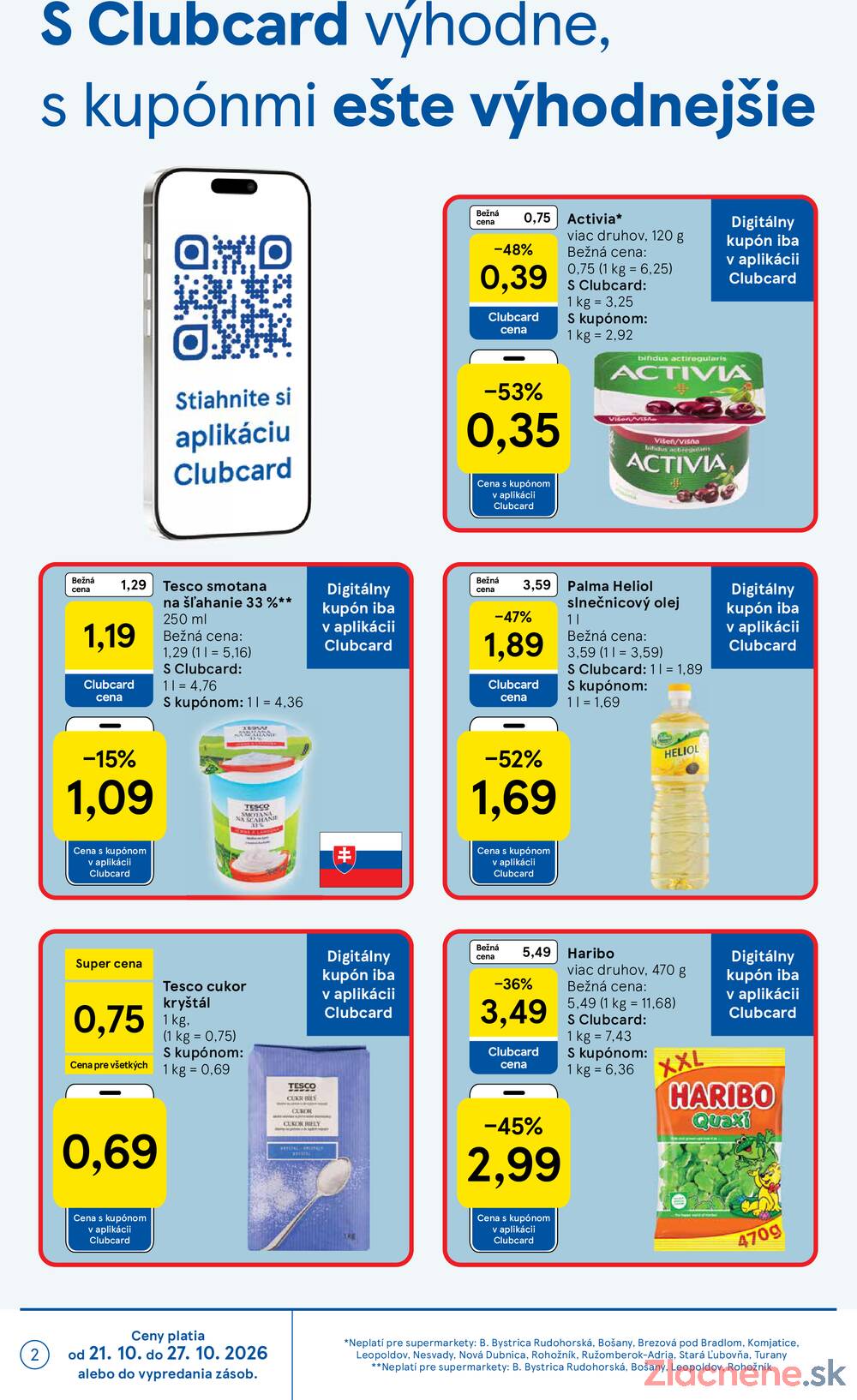 Tesco supermarkety od 21.10. do 27.10.2026